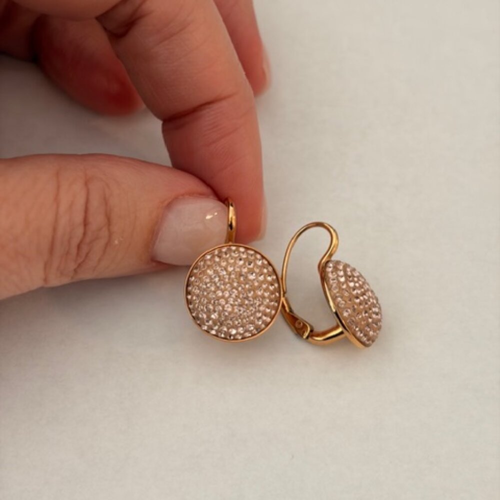 Swarovski Rose Gold Earrings